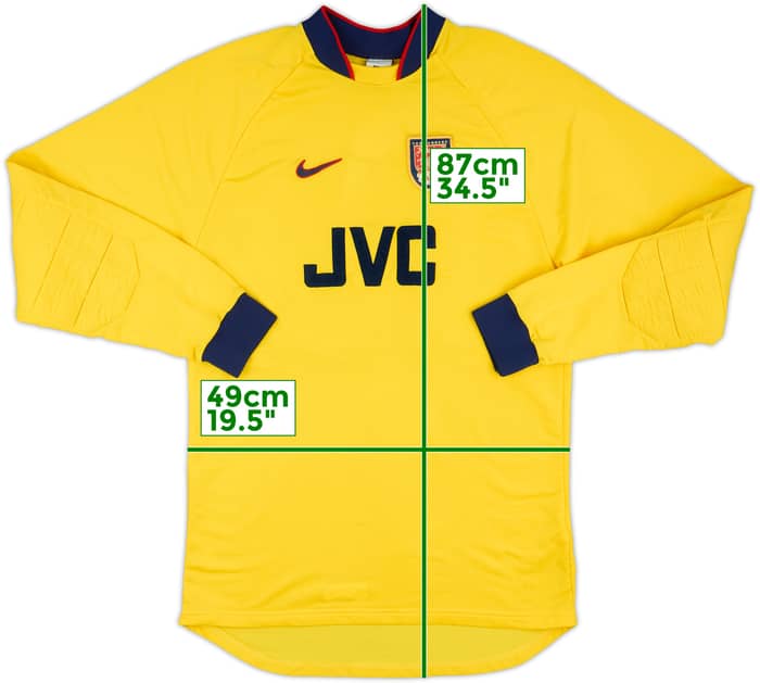 1997-98 Arsenal Match Issue GK Shirt #13