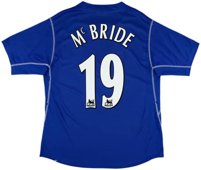 2002-03 Everton Home Shirt McBride #19 - 6/10 - (XL)