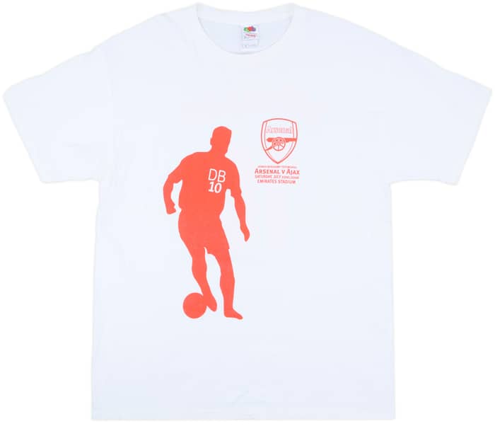 2006 Arsenal Dennis Bergkamp Testimonial Cotton Tee Bergkamp #10 - 9/10 - (XL)
