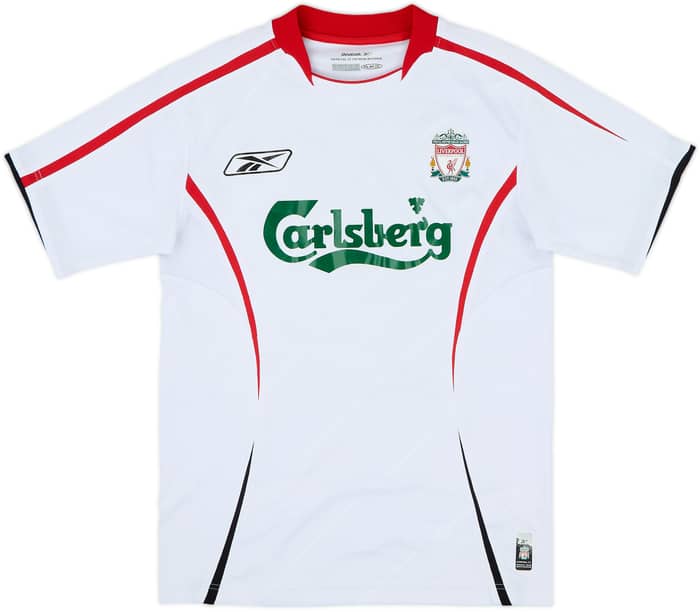 2005-06 Liverpool Away Shirt Finnan #3 - 7/10 - (XS)