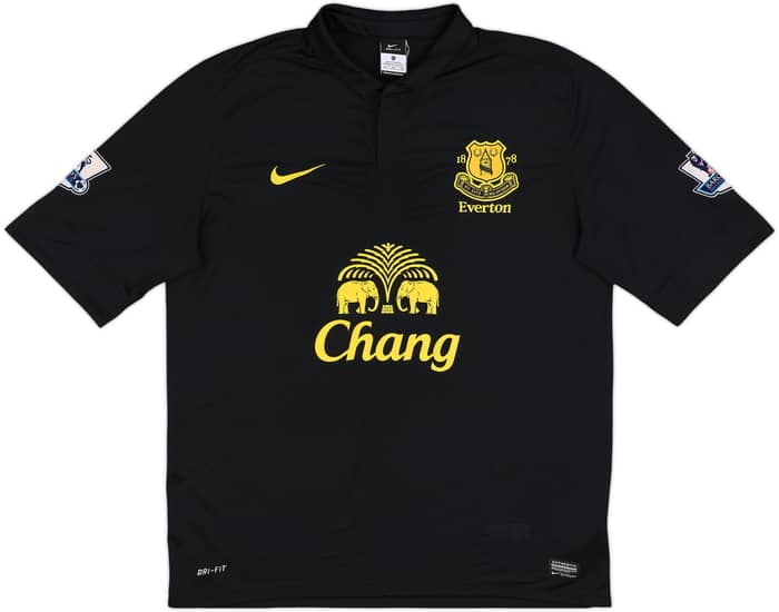 2012-13 Everton Away Shirt Gibson #4 - 7/10 - (XL)
