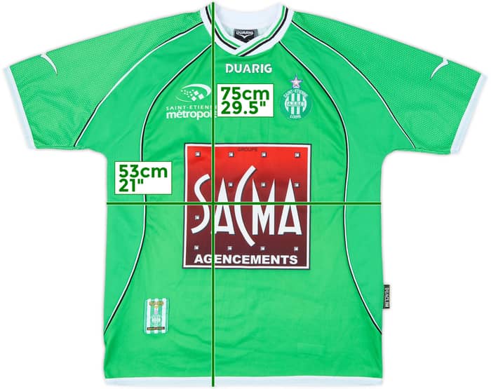 2003-04 Saint Etienne Home Shirt - 8/10 - (M)