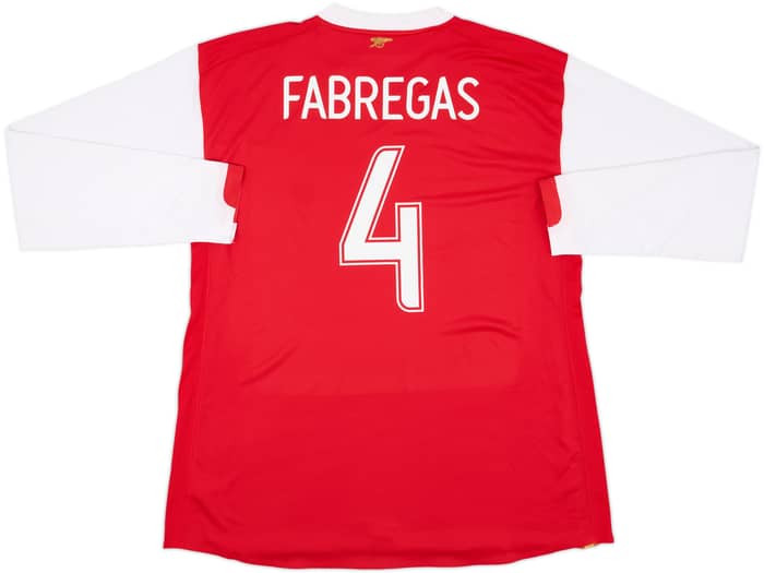 2006-08 Arsenal Player Issue Home L/S Shirt Fabregas #4 - 8/10 - (XXL)