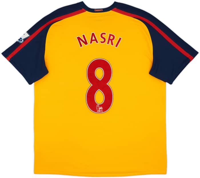 2008-09 Arsenal Away Shirt Nasri #8 - 7/10 - (XL)