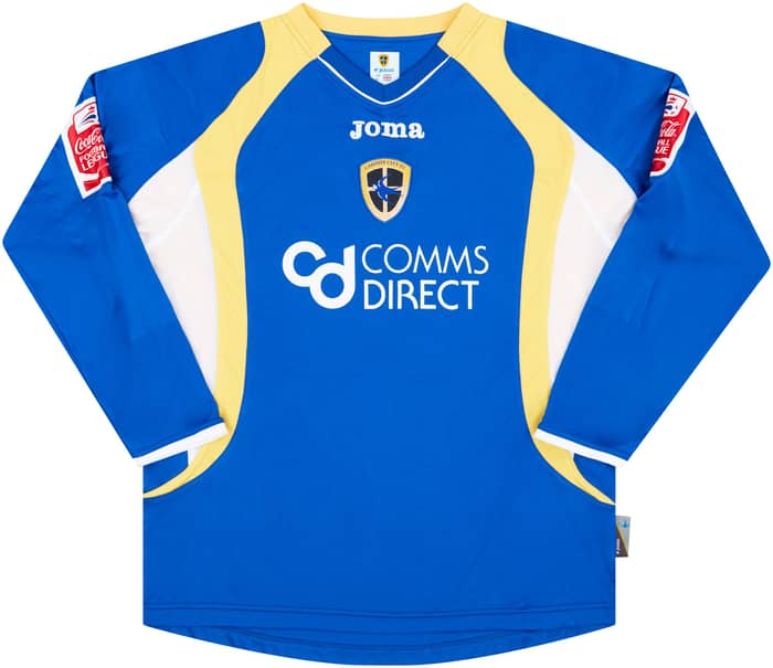2007-08 Cardiff Match Issue Home L/S Shirt Sinclair #18