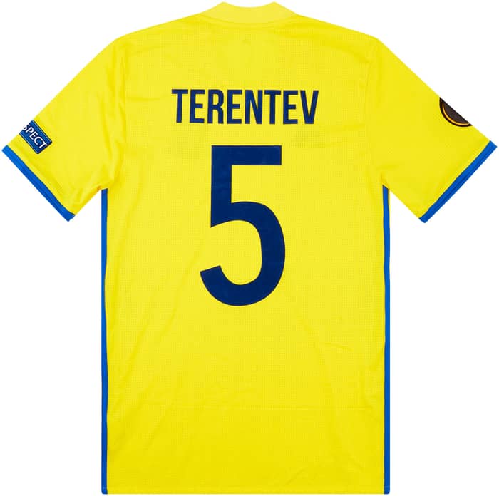 2016-17 FC Rostov Match Issue Europa League Home Shirt Terentev #5
