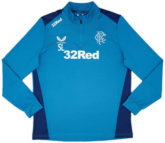 2023-24 Rangers Staff Issue 1/4 Zip Training Top - 7/10