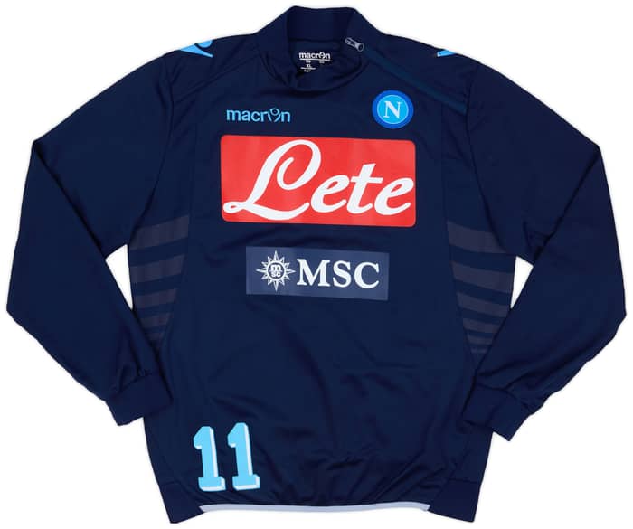 2013-14 Napoli Player Issue 1/4 Zip Training Top # - 5/10