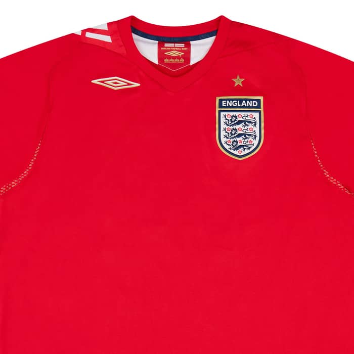 2006-07 England Match Issue Away Shirt Owen #10