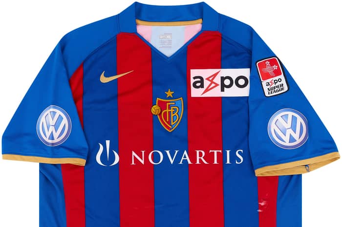 2008-09 FC Basel Match Issue Home Shirt Mustafi #29