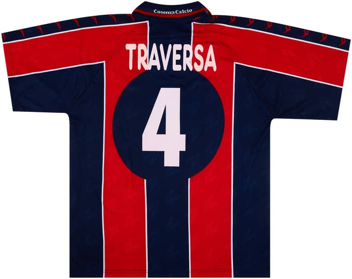 2001-02 Cosenza Match Issue Home Shirt Traversa #4