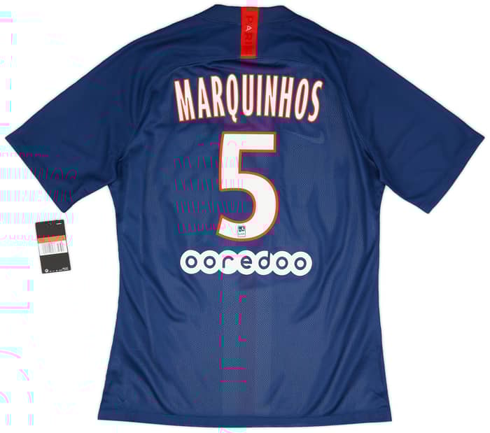 2019-20 Paris Saint-Germain Player Issue Home Shirt Marquinhos #5 (L)