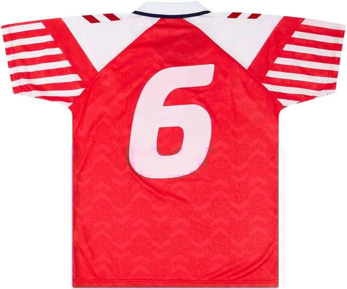 1993 Denmark Match Worn Home Shirt #6 (v USA)