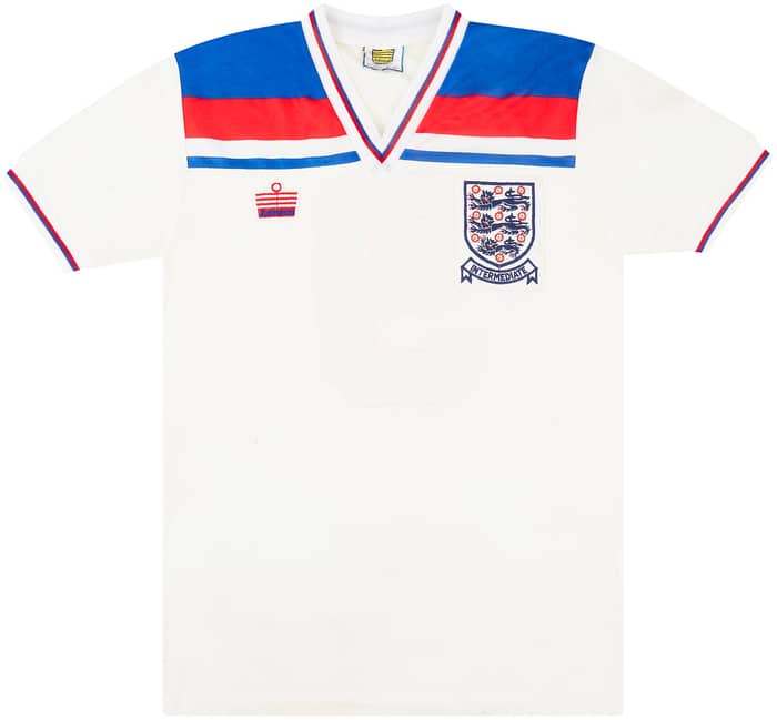 1982 England U-21 Match Issue European Championship Home Shirt #9 (Hateley)