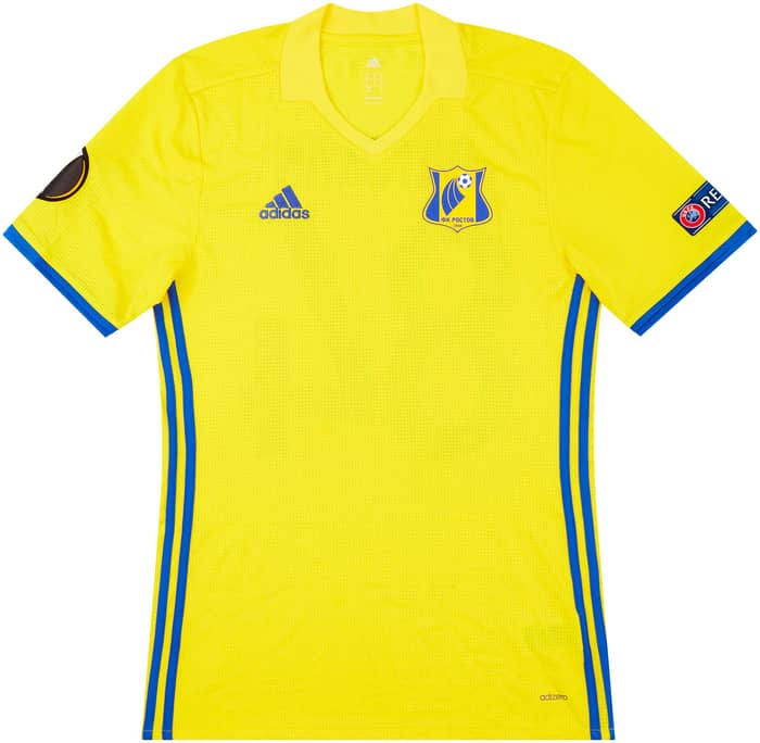 2016-17 FC Rostov Match Issue Europa League Home Shirt Gatskan #84