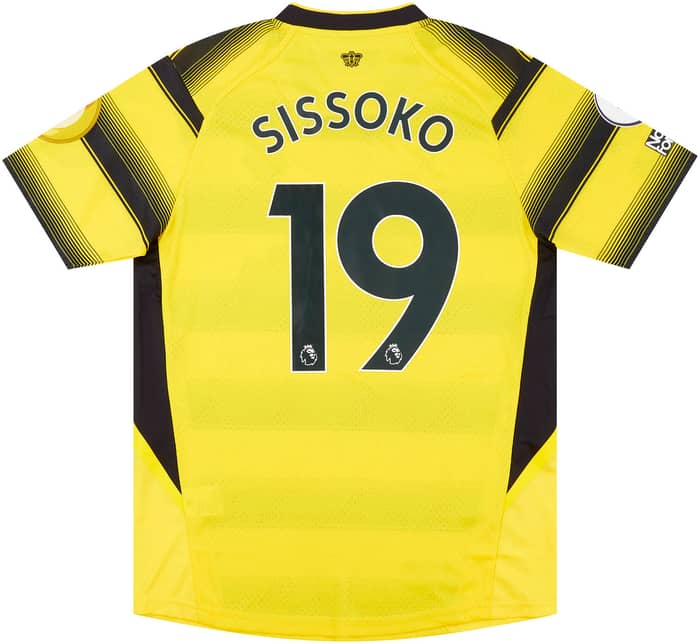 2021-22 Watford Match Issue Home Shirt Sissoko #19 (v Manchester United)