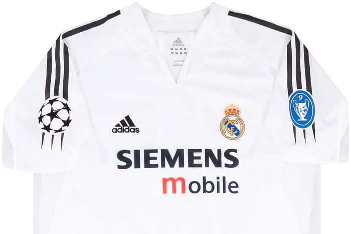 2004-05 Real Madrid Match Issue Champions League Home Shirt Owen #11