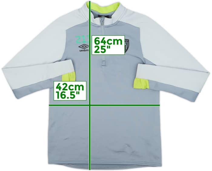 2019-20 Bournemouth Umbro Youth Player Issue 1/4 Zip Training Top #211 - 8/10 - (13-14 Years)