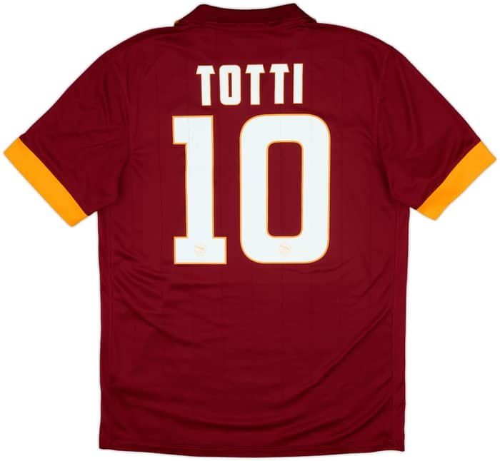 2014-15 Roma Home Shirt Totti #10 - 6/10 - (M)
