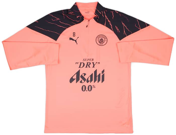 2023-24 Manchester City Player Issue 1/4 Zip Training Top # - As new - (L)