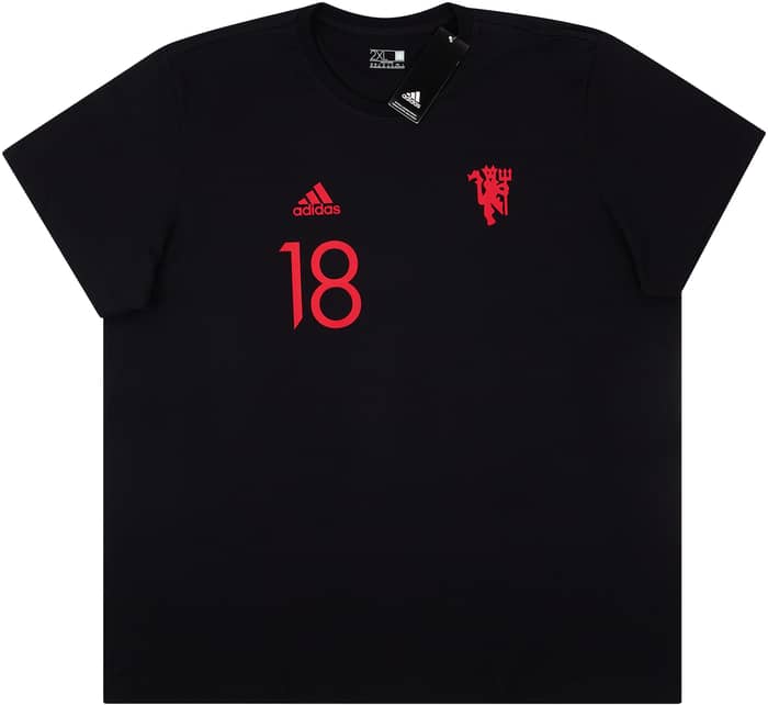 2021-22 Manchester United adidas Graphic Tee B.Fernandes #18 (S)