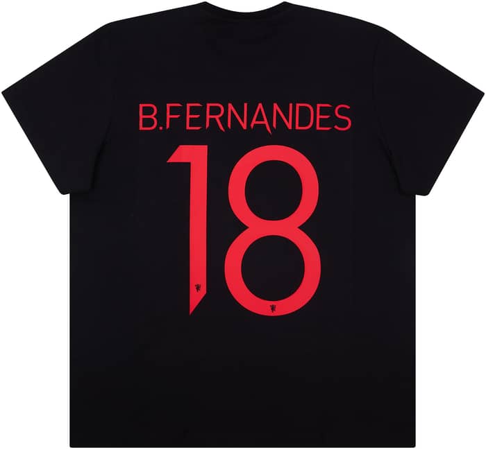 2021-22 Manchester United adidas Graphic Tee B.Fernandes #18 (S)