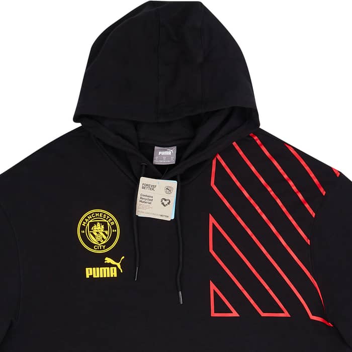 2022-23 Manchester City Puma FtblCulture Hooded Sweat Top (L)