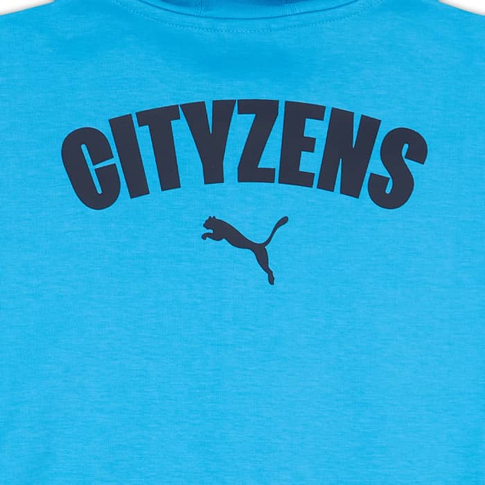 2023-24 Manchester City Puma Casual Hooded Top (XL.Kids)