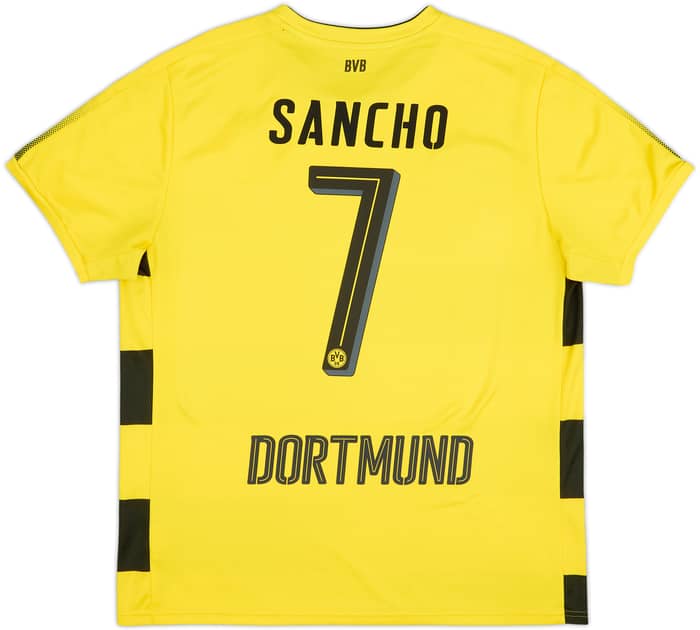 2017-18 Borussia Dortmund Home Shirt Sancho #7 - 8/10 - (XL)