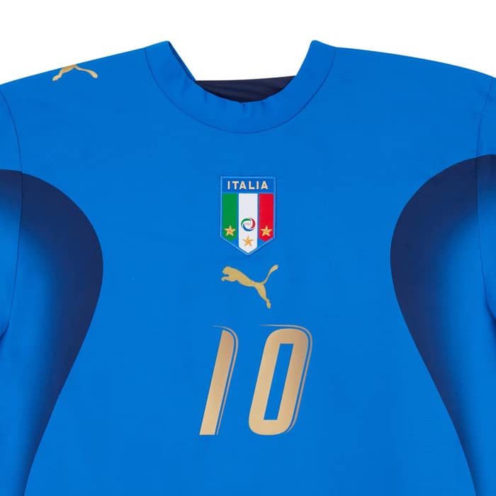 2006 Italy Home Shirt Totti #10 - 6/10 - (S)