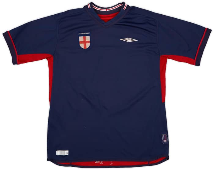 2002-04 England Away Shirt Gerrard #4 - 5/10 - (L)