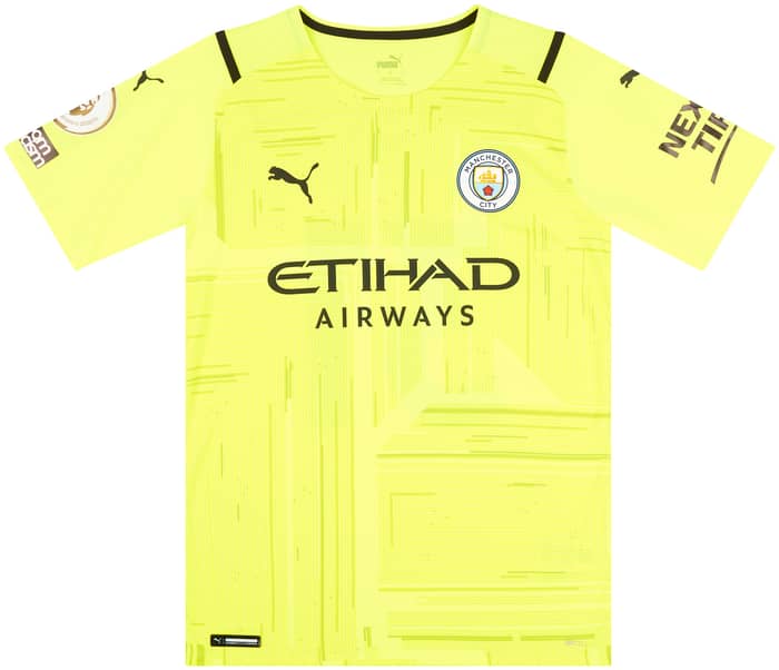 2021-22 Manchester City Match Issue GK Shirt Ederson #31