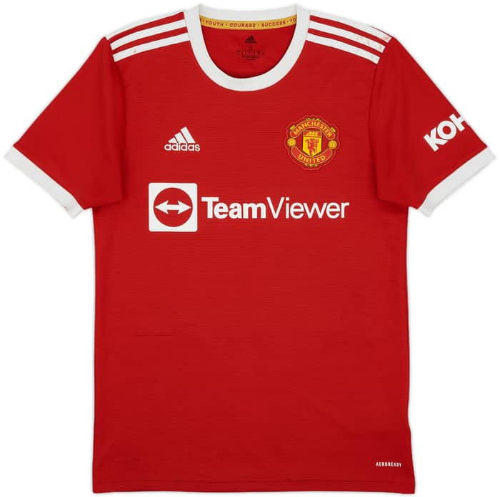 2021-22 Manchester United Home Shirt Shaw #23 - 6/10 - (S)