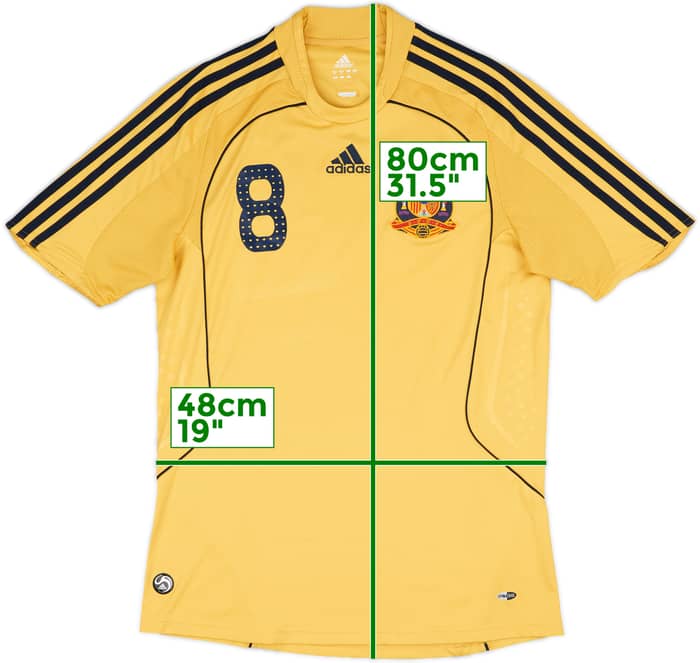 2008-10 Spain Away Shirt Xavi #8 - 9/10 - (M)