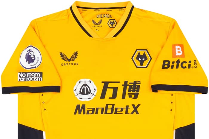 2021-22 Wolves Match Issue Home Shirt Boly #15