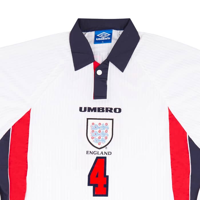 1999 England Match Issue World Youth Championship Home L/S Shirt Wright #4
