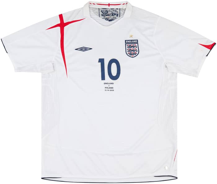 2005 England Match Issue Home Shirt Owen #10 (v Poland)