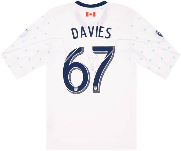 2017 Vancouver Whitecaps Match Issue Signed Home L/S Shirt Davis #67