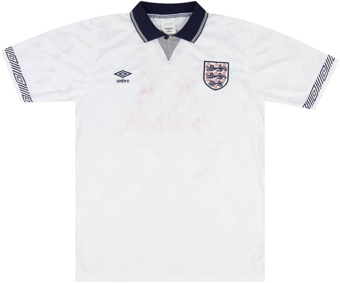 1990 England U-18 Match Issue Home Shirt #11 (McManaman)
