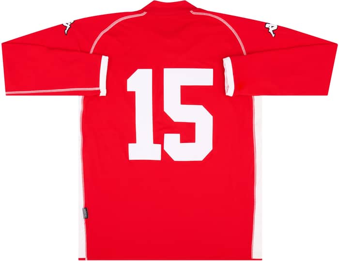 2002-04 Wales Match Issue Home L/S Shirt #15 (Symons)