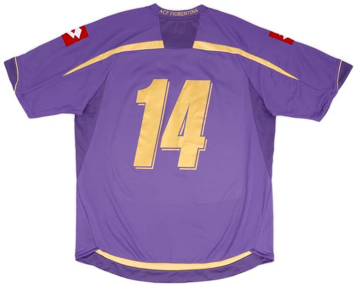 2009-10 Fiorentina Player Issue Home Shirt # - 5/10 - (L)