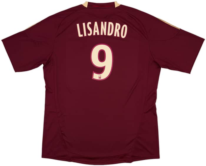 2010-11 Lyon Away Shirt Lisandro #9 - 6/10 - (XXL)