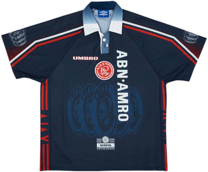 1997-98 Ajax Away Shirt F.De Boer #4 - 8/10 - (XL)
