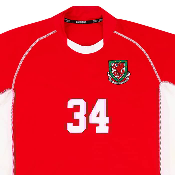 2002-04 Wales Match Issue Home Shirt #34
