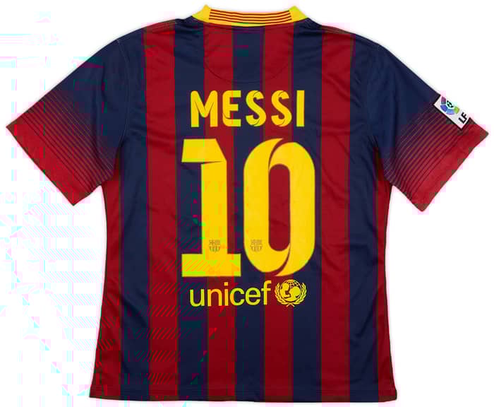 2013-14 Barcelona Home Shirt Messi #10 - 7/10 - (S)