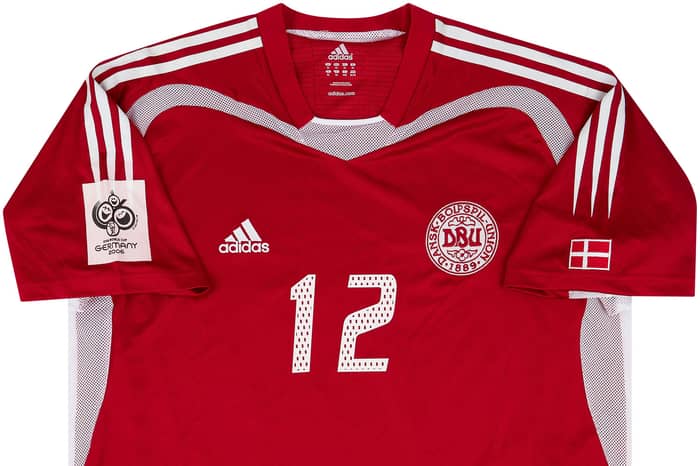 2004-05 Denmark Match Issue Home Shirt #12