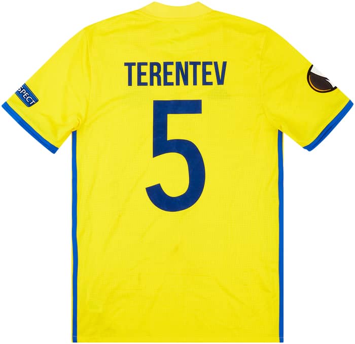 2016-17 FC Rostov Match Issue Europa League Home Shirt Terentev #5