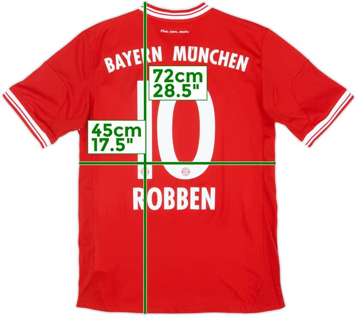 2013-14 Bayern Munich Home Shirt Robben #10 - 9/10 - (XL.Boys)