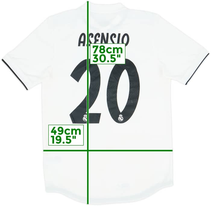 2018-19 Real Madrid Authentic Home Shirt Asensio #20 (M)