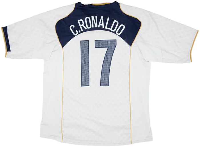 Camiseta de visitante de Portugal 2004-06 C.Ronaldo #17 - 5/10 - (XL)